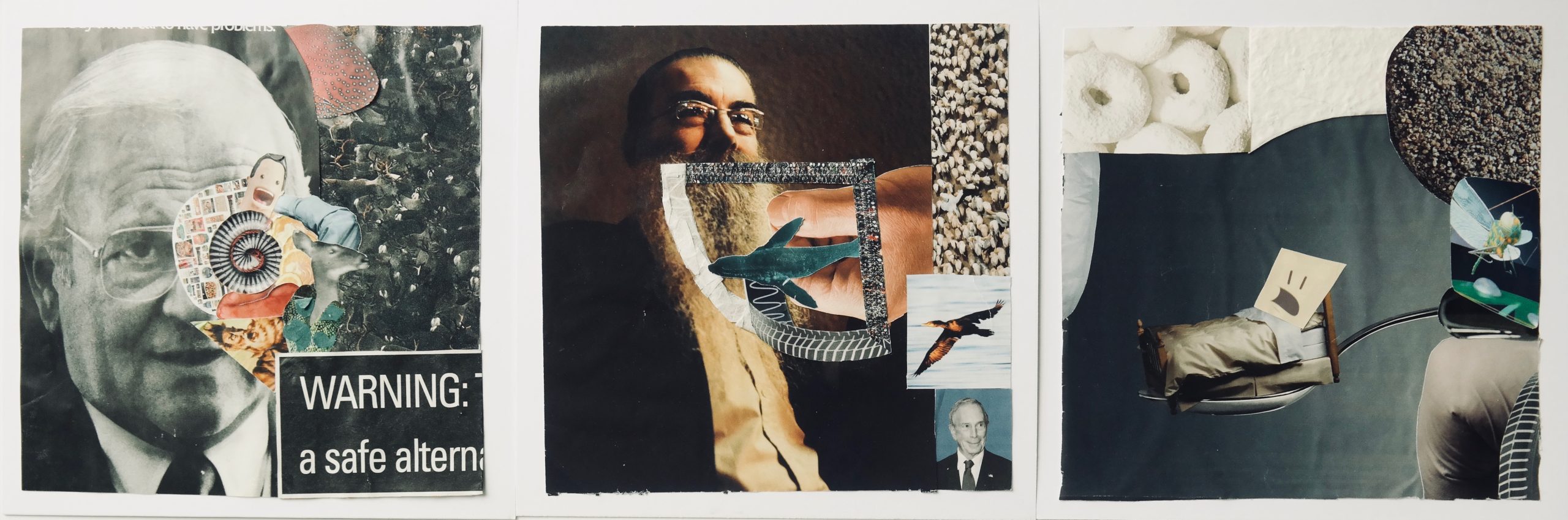 Dustin H. ’20, untitled collage series, 2018