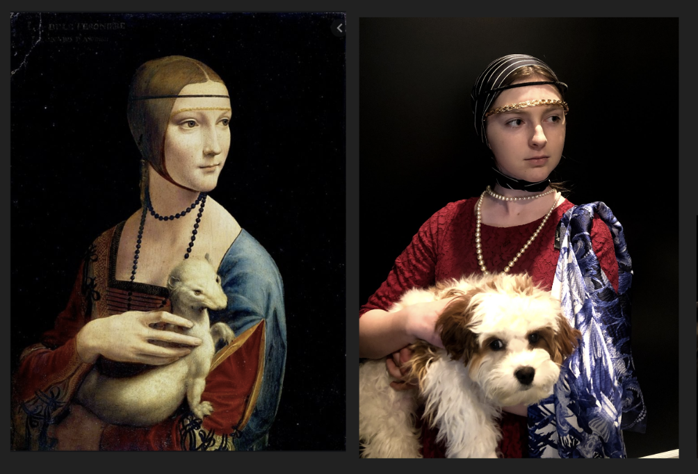 Leonardo Da Vinci, Dama con l'ermellino (Lady with an Ermine) 1489-1490