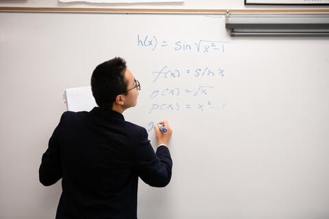 Student at White Board