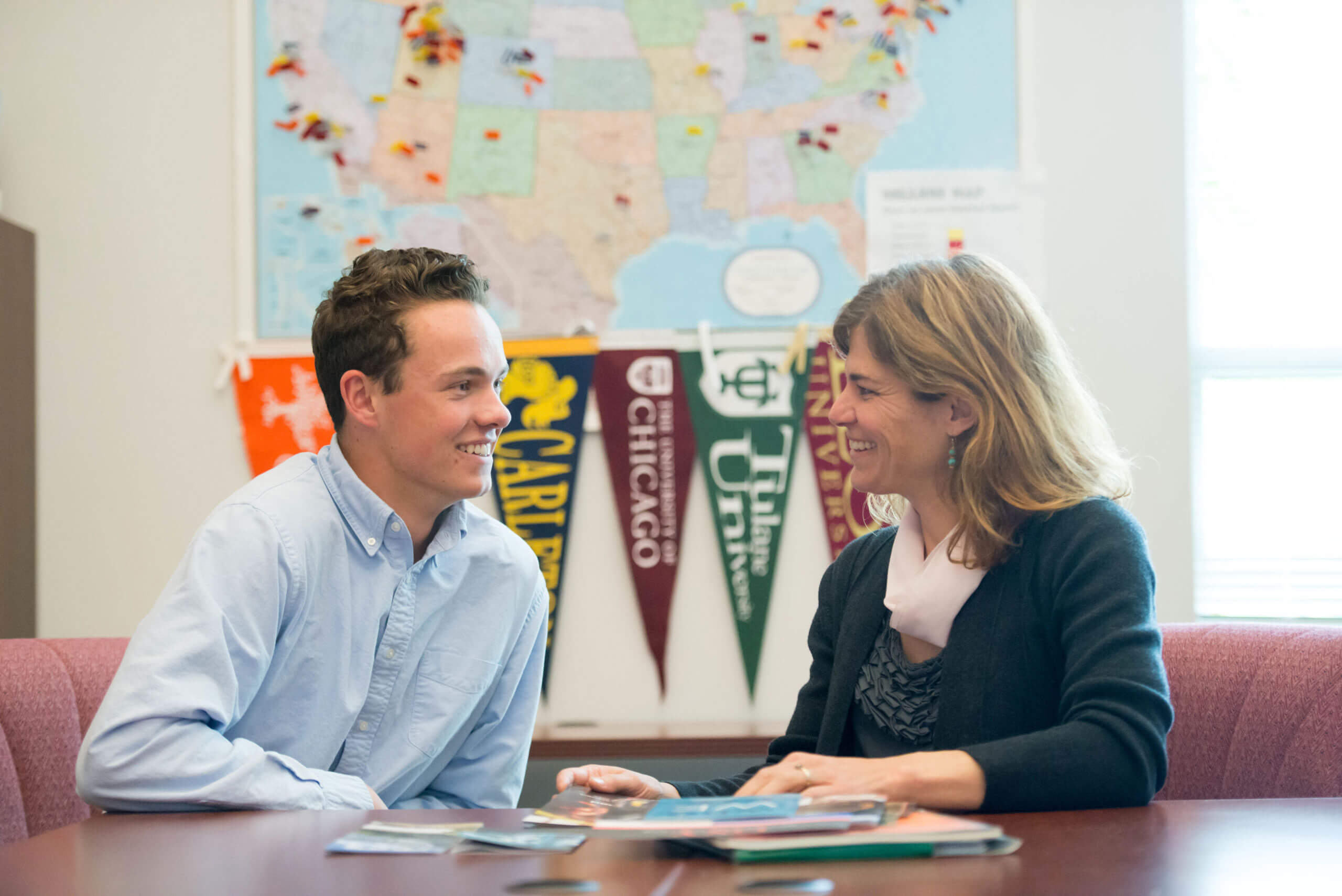Waterford’s college counselors work one-on-one with students through every step of the college process.